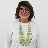 Sylca UN23N06LM Lime Iridescent Arabella Necklace