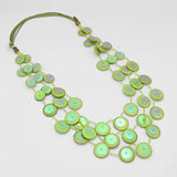 Sylca UN23N06LM Lime Iridescent Arabella Necklace
