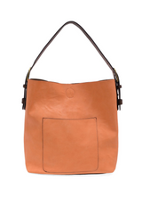 Joy Susan L8008-155 CORAL PEACH Classic Hobo Handbag With Coffee Handle