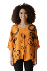 Transparente C6653-52MA MANDARINA One Size Circle Top