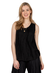 Windhorse Trading WN2105BK BLACK Stitched Tank Top