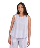 Windhorse Trading WN2105WT WHITE Stitched Tank Top