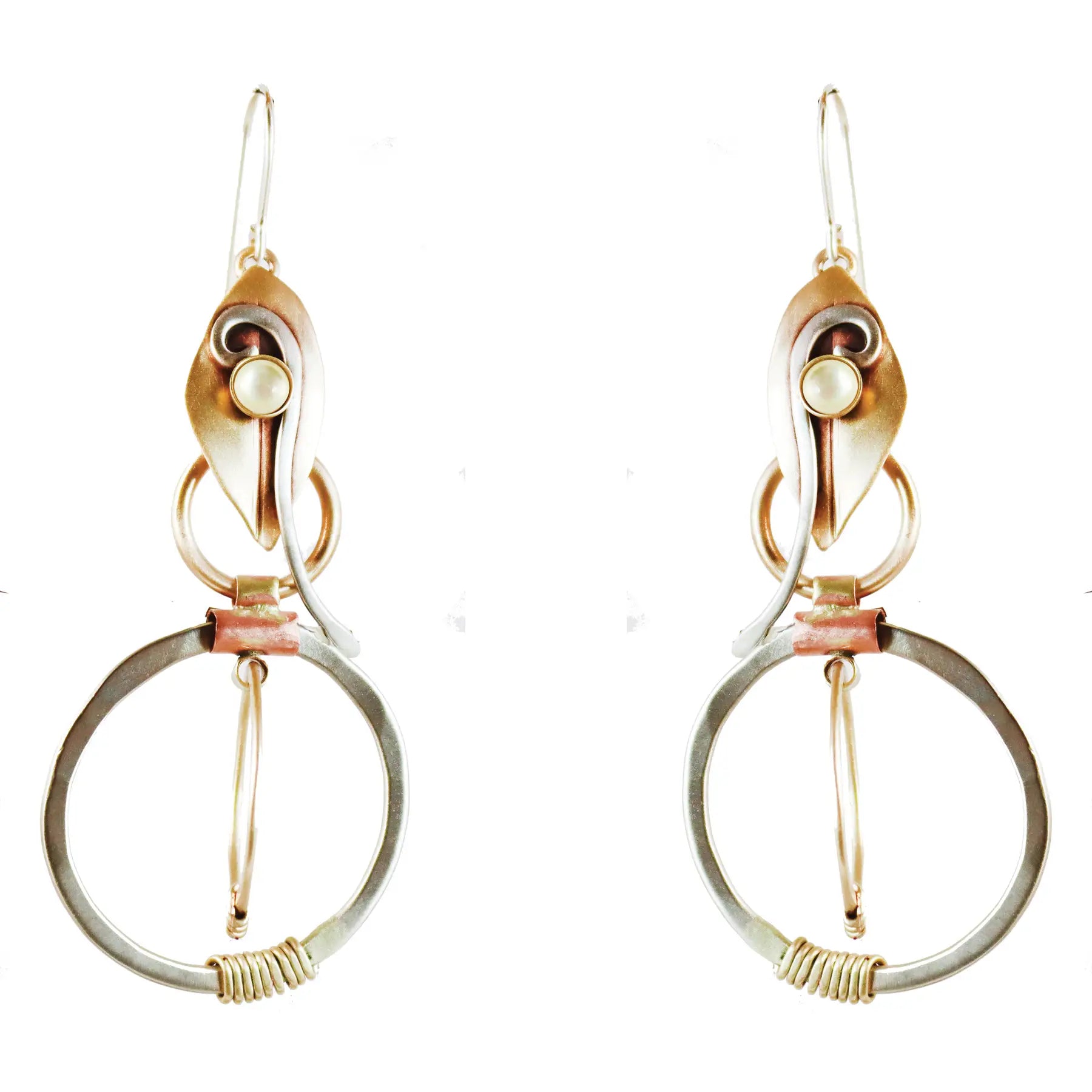 Whitney Designs E4027 Hoop Earrings with Copper Nickel Silver and Brass