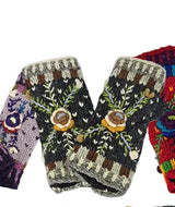 Kathmandu Imports WL-287BK BLACK One Size Wool Hand Warmers