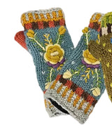 Kathmandu Imports WL-287TL TEAL One Size Wool Hand Warmers
