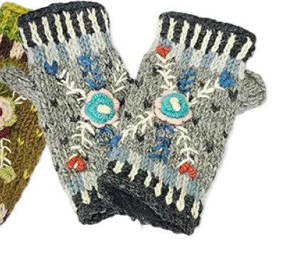 Kathmandu Imports WL-287GY GREY One Size Wool Hand Warmers