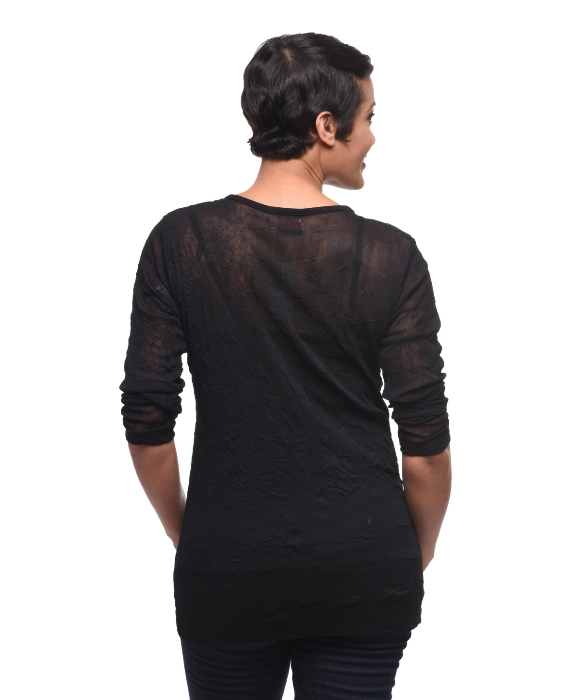 Tulip VT30BK Mesh Tee in Black