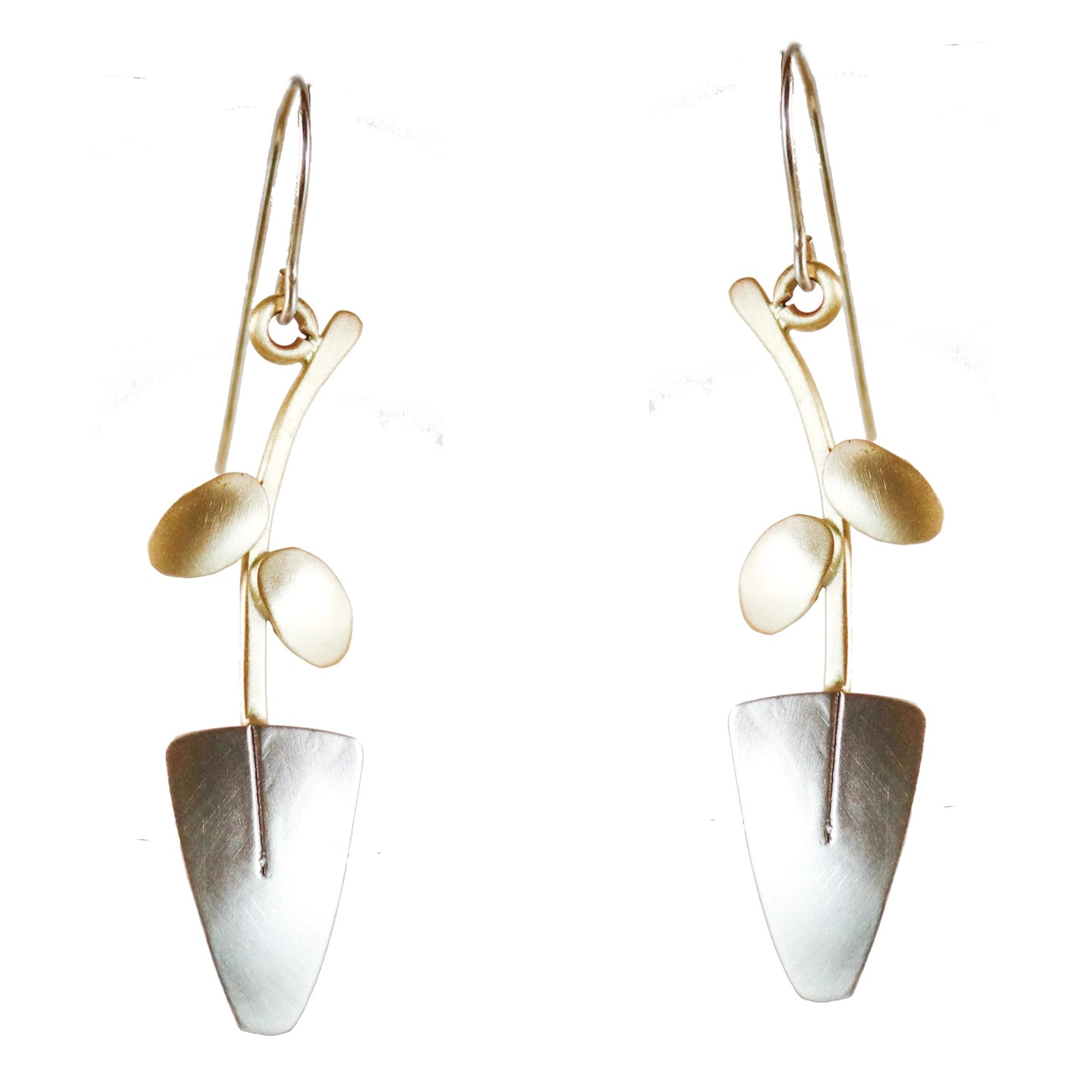 Whitney Designs E4039 Garden Path Earrings in Brass & Nickel Silver