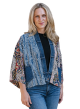 Shannon Passero 5262BP Blue Paisley Mix One Size Karol Cardigan
