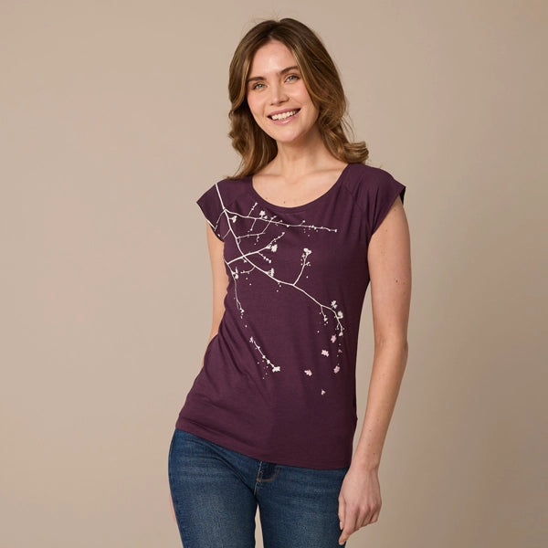 Umsteigen UCBP Purple Cherry Blossom Bamboo Jersey T-Shirt