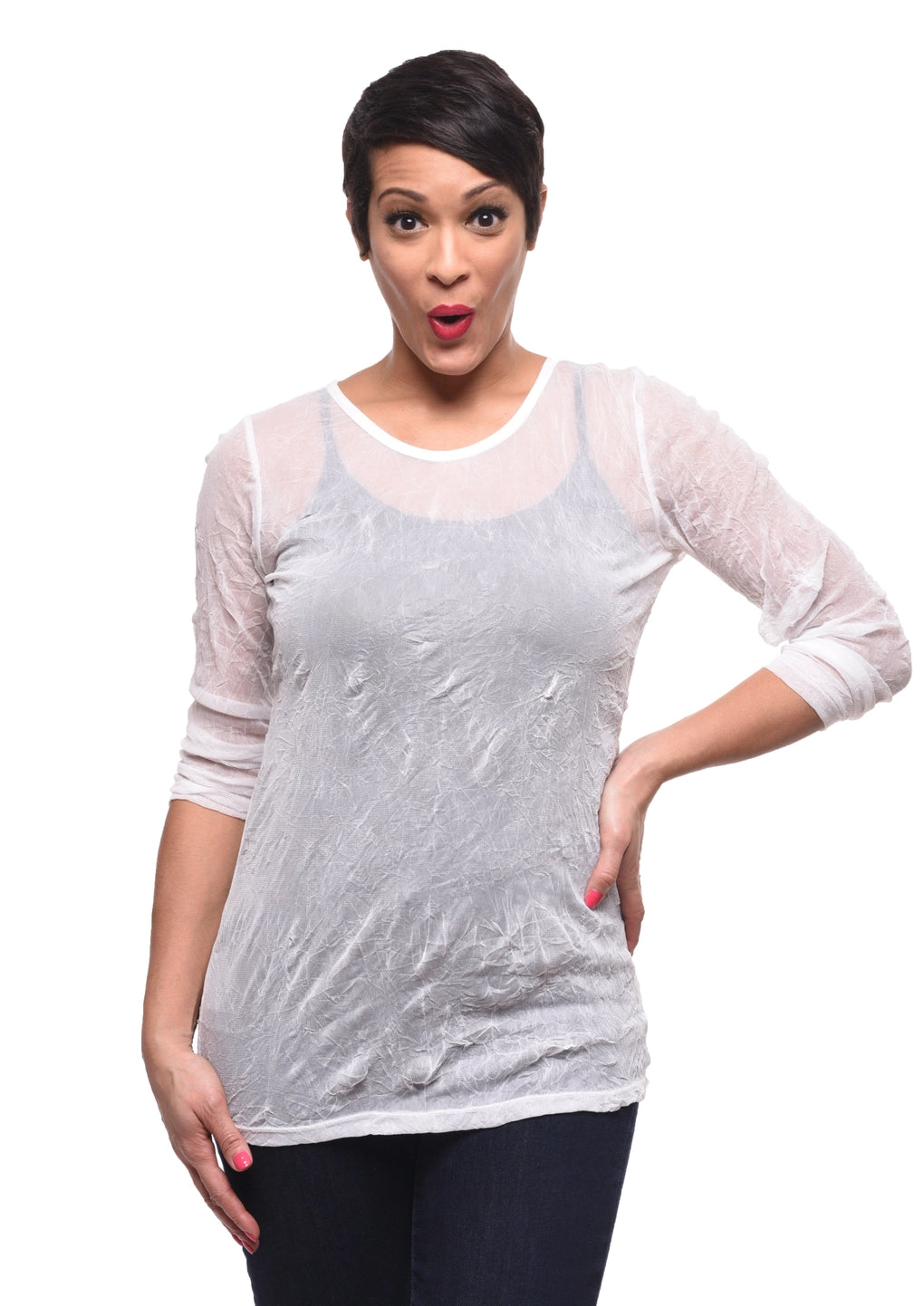 Tulip VT30WT Mesh Tee in White