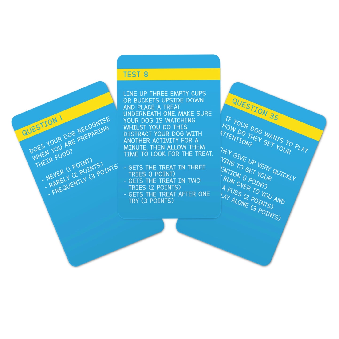 Gift Republic GR490091 Dog IQ Test Card Game