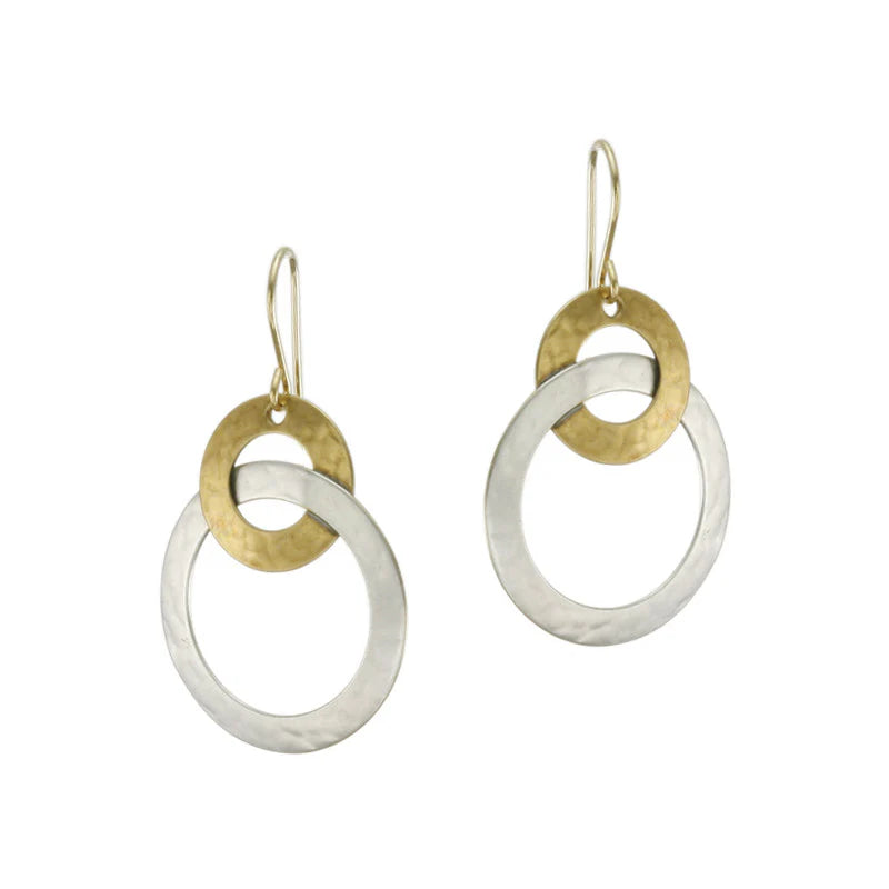 Marjorie Baer E4199DW Intertwined Ring Earring