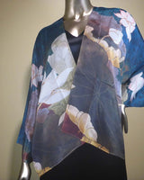 Cocoon House 853840 MEDITATION 100% Silk One Size Short Kimono Jacket