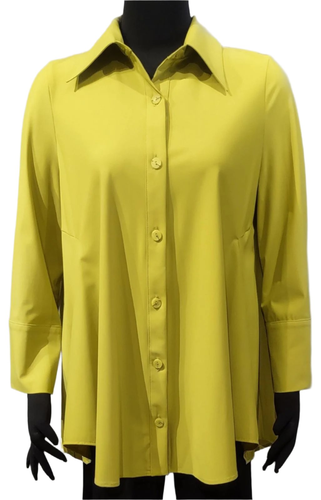 IC Collection 3778BPR Pear Prada Button Front Swing Blouse