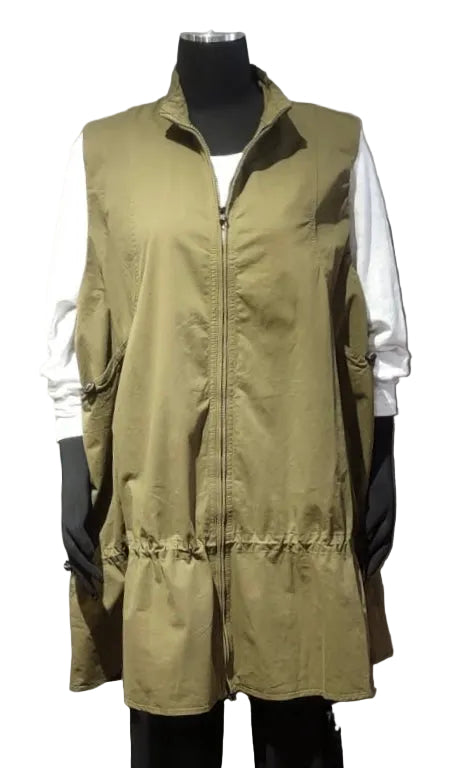 Shannon Passero 5948OV OLIVE Merritt One Size Zip Front Standup Collar Vest
