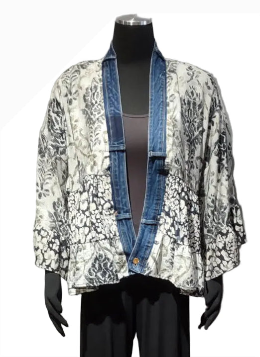 Shannon Passero 5474CM COLLECTOR MIX Tiffany One Size Tiered Cardigan
