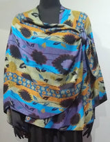 Rapti BS52 Reversible Cashmere One Size Buckle Shawl