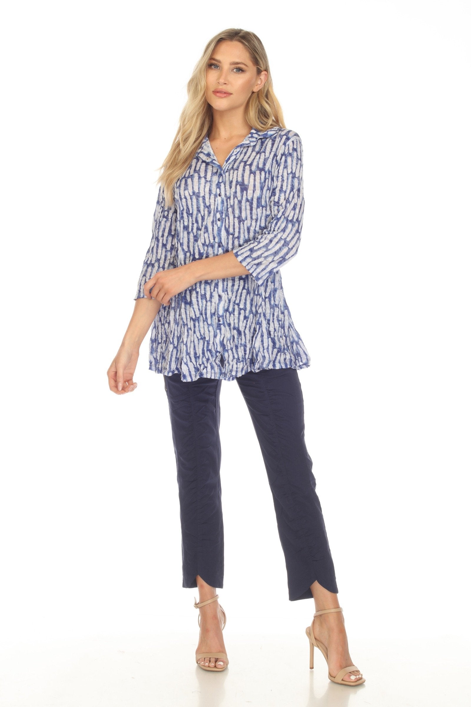 Carine BS24985 BLUE TRACE Selena Shirt