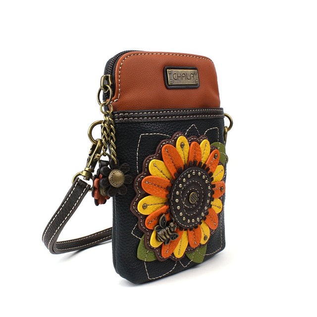 Chala 827SF1 SUNFLOWER Navy Crossbody Cell Phone Purse