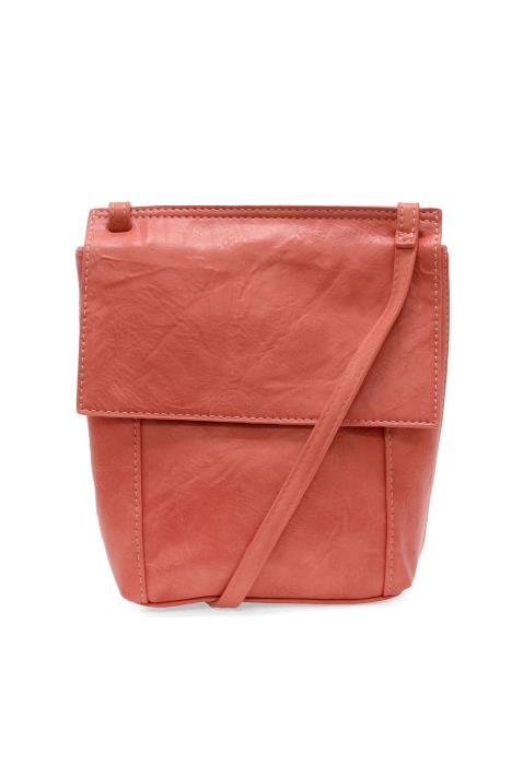 Joy Susan L8259-76 DESERT CORAL Jensy Front Flap Crossbody Handbag