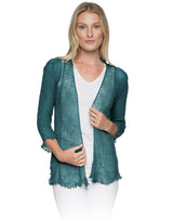 Lost River 869-125 DEEP PEACOCK Tissue Knit One Size Maui Jacket