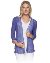 Lost River 869-127 BLUEBERRY Tissue Knit One Size Maui Jacket