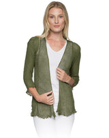 Lost River 869-16 KHAKI Tissue Knit One Size Maui Jacket
