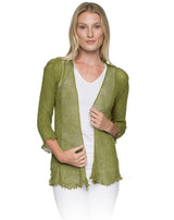 Lost River 869-17 KIWI Tissue Knit One Size Maui Jacket