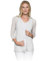 Lost River 869-19 WHITE Tissue Knit One Size Maui Jacket