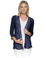 Lost River 869-2 NAVY Tissue Knit One Size Maui Jacket