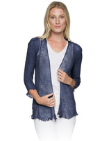 Lost River 869-25 DENIM Tissue Knit One Size Maui Jacket