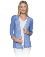 Lost River 869-33 CORNFLOWER Tissue Knit One Size Maui Jacket