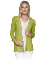 Lost River 869-69 LEMONGRASS Tissue Knit One Size Maui Jacket