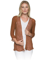 Lost River 869-9 PUMPKIN Tissue Knit One Size Maui Jacket
