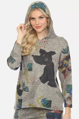 Inoah T515CNR ROCKY Brushed Long Sleeve Crew Neck A-Line Top