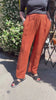 Plum Loco YH2051SR RUST One Size 100% Linen Straight Pant