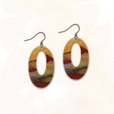 DC Designs SH10OE Mountain Loop UV Giclée Printed Earrings With Copper Ear Wires