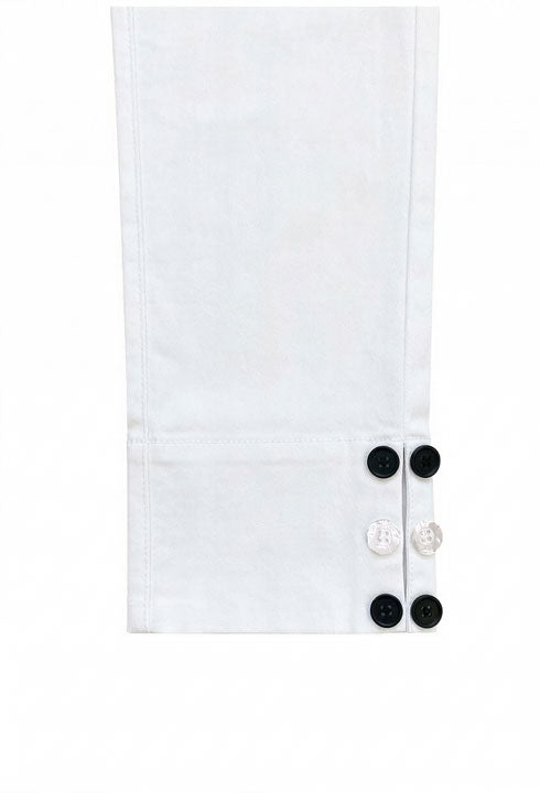 Ethyl Z4WHTWB White Button Cuff Pants