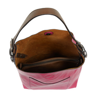Joy Susan L8008-102 ORCHID FLOWER Hobo Bag With Coffee Handle
