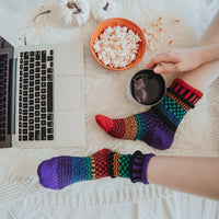 Solmate Socks GEMSTONE Upcycled Cotton Poly Blend Crew Socks