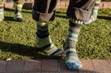 Solmate Socks LEMONGRASS Upcycled Cotton Poly Blend Crew Socks