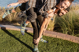 Solmate Socks LEMONGRASS Upcycled Cotton Poly Blend Crew Socks