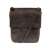 Joy Susan L8060-63 DARK OAK Aimee Front Flap Crossbody Handbag