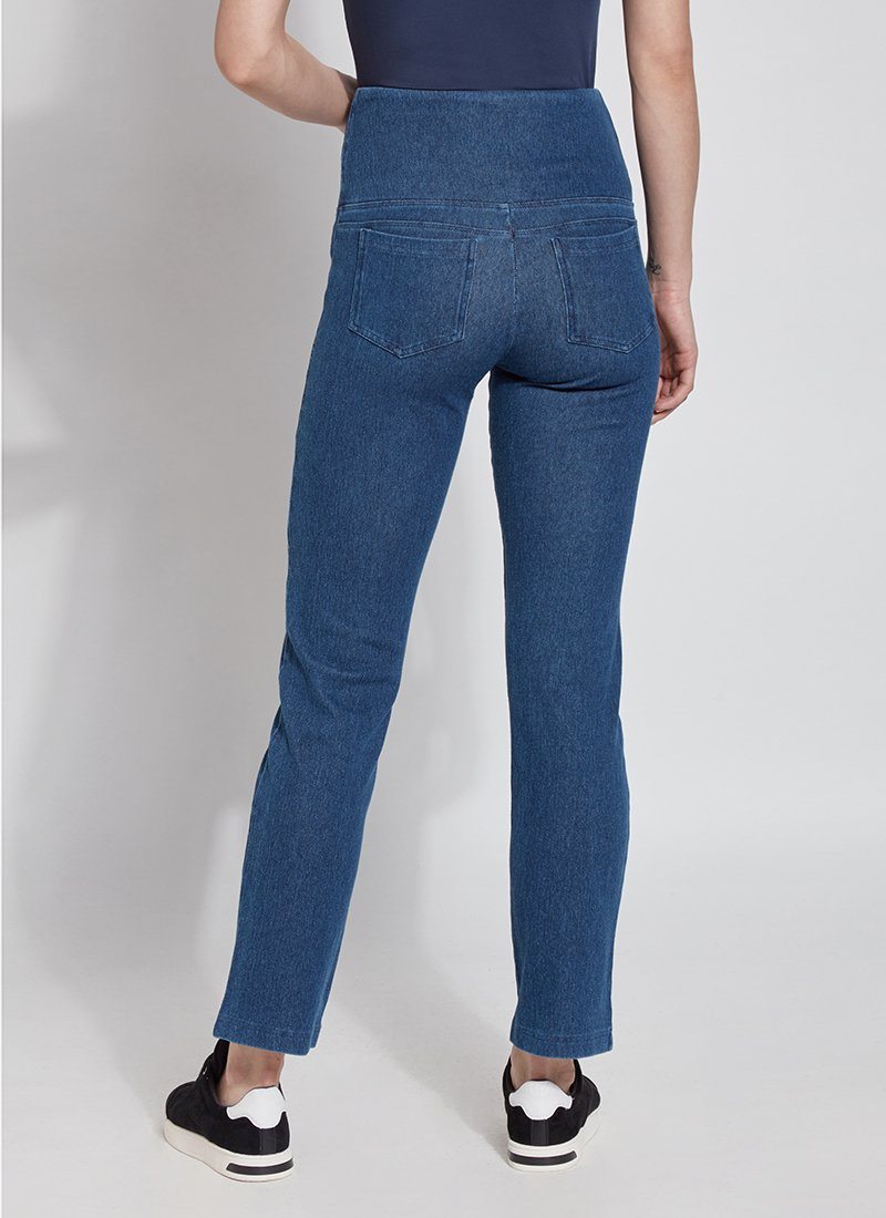 Lyssé 6176MW Lyden Mid-Wash Straight Leg Jeans