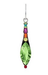 Firefly 7638PER Elongated Drop Earrings Peridot