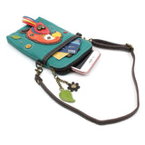 Chala 827PRR7 RED PARROT Crossbody Cell Phone Purse