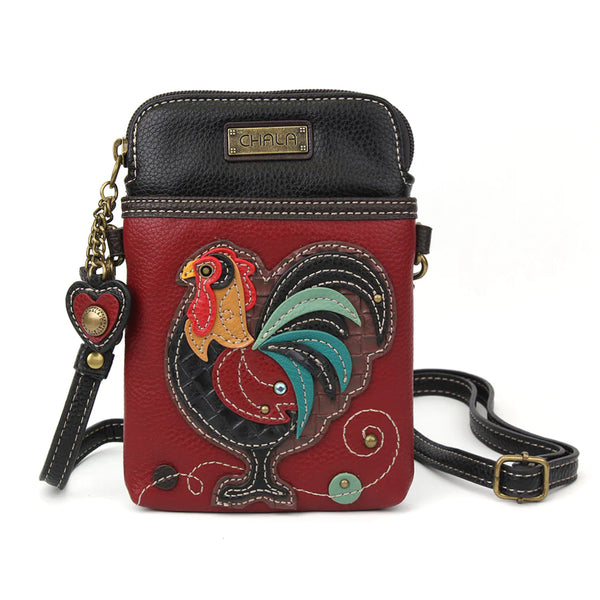 Chala 827RT9 ROOSTER Burgundy Crossbody Cell Phone Purse – Panterra Gallery