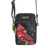 Chala 827CD6 CARDINAL BLACK Crossbody Cell Phone Purse