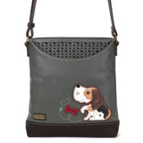 Chala 853DGA5 DOG A Gray Sweet Messenger Tote Bag